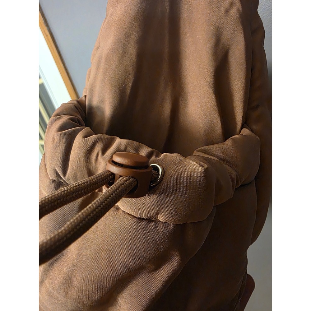 Bearpaw Puffer Hobo Bag Tan Brown Quilted Padded Shoulder Bag NWT - Picture 4 of 9